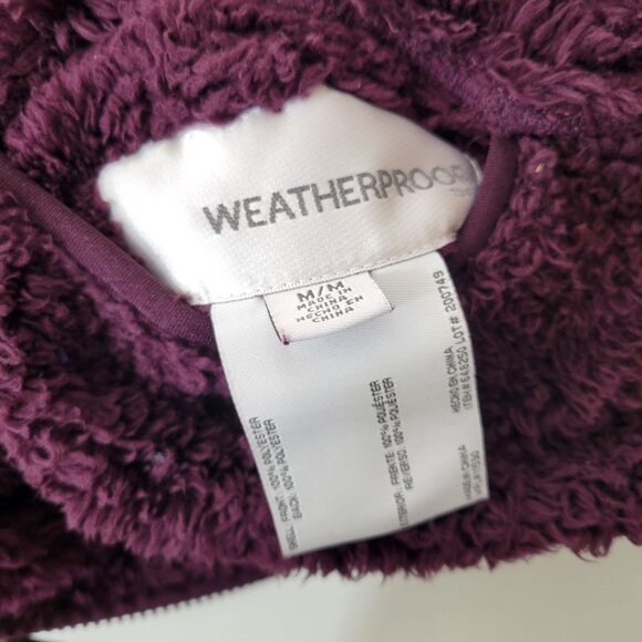 Weatherproof Reversible Fleece Zip Front Purple Jacket - Picture 4 of 5